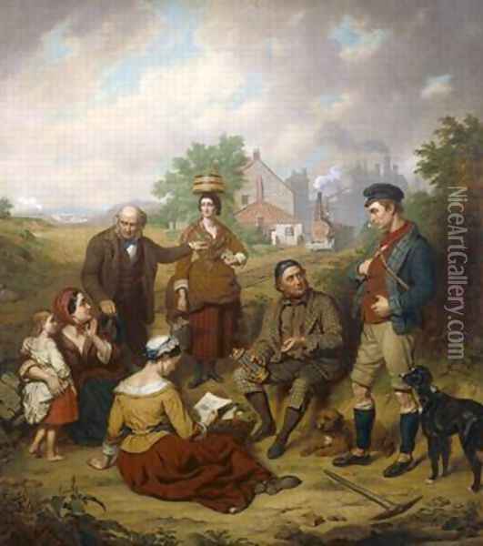 Birthplace of the Locomotive 1861 Oil Painting - William Lucas
