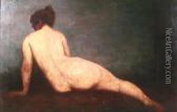 Study Of Female Nude Oil Painting - William Etty