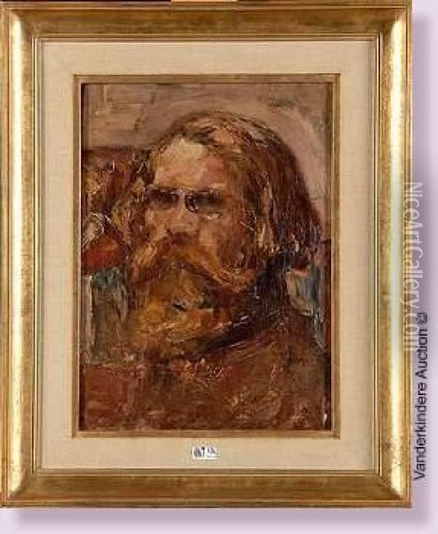 Autoportrait Oil Painting - Wilhelm Johannes Maertens