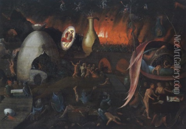 Christus Im Limbo Oil Painting - Jan Mandijn