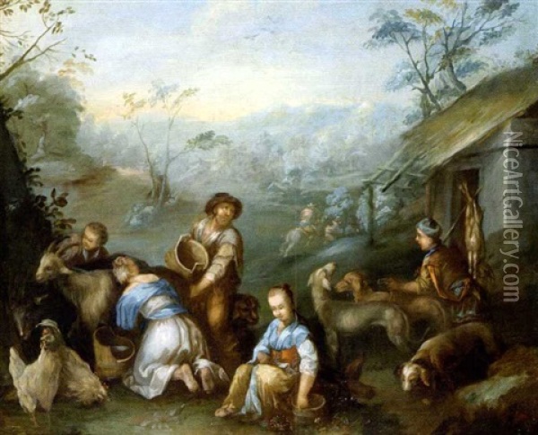 Allegorie De L'automne Oil Painting - Jacopo dal Ponte Bassano