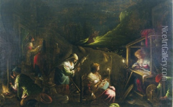 Joachim's Vision Oil Painting - Jacopo dal Ponte Bassano