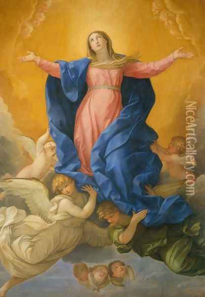 Assumption of the Virgin Oil Painting - Guido Reni
