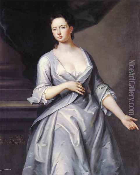 Mrs. Edward Nightingale Oil Painting - John Smibert