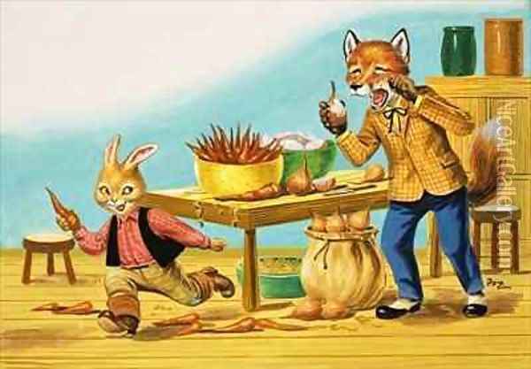Brer Rabbit 26 Oil Painting - Henry Charles Fox