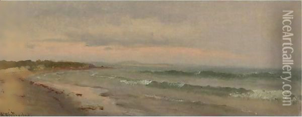 The Beach At Cape Ann Oil Painting - Thomas Worthington Whittredge