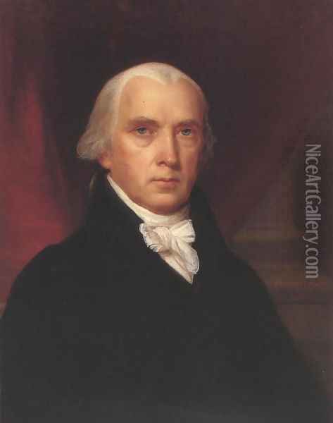 James Madison 1816 Oil Painting - John Vanderlyn