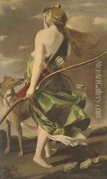 Diana the huntress Oil Painting - Continental School