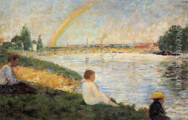 Rainbow Oil Painting - Georges Seurat