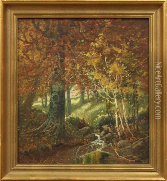Autumn Landscape Oil Painting - Frank Joseph Girardin