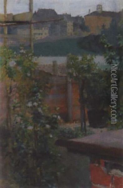 Ateliergarten Oil Painting - Wilhelm Balmer