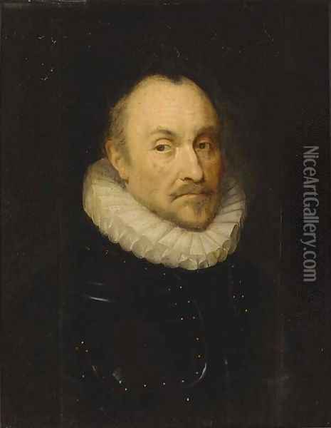 Portrait of a gentleman Oil Painting - Cornelis van der Voort