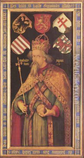 Portrait of Kaiser Sigismunds Oil Painting - Albrecht Durer