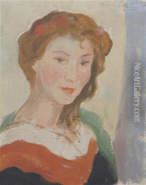 Portrait Of A Woman Oil Painting - Henry Caro-Delvaille
