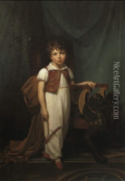 Eugene Isabey (1803-1886) Oil Painting - Louis-Andre-Gabriel Bouchet