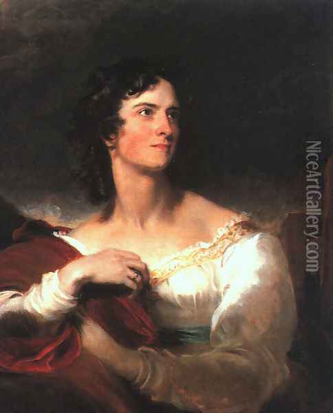 Miss Caroline Fry 1827 Oil Painting - Sir Thomas Lawrence