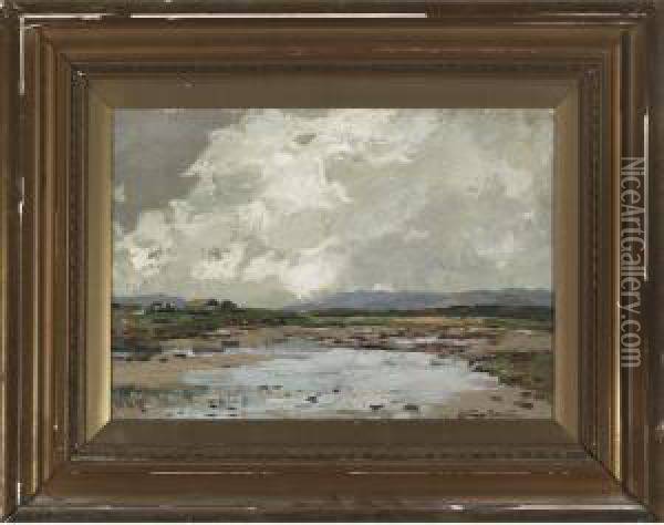 Near Ellva, Argyllshire Oil Painting - Struan Robertson