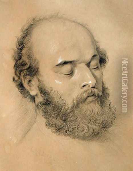 The Dead Rossetti, 1882 Oil Painting - Frederic James Shields