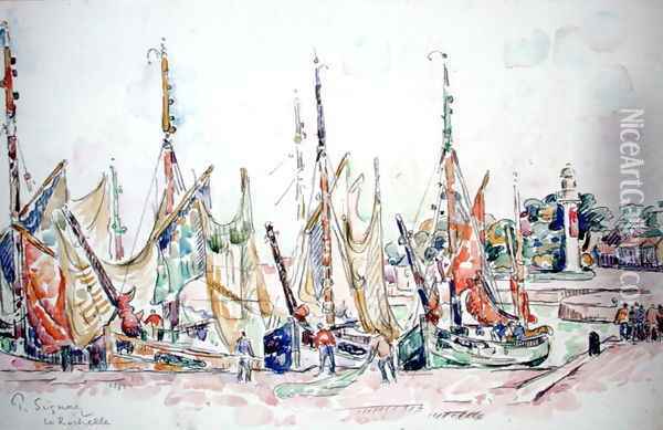 La Rochelle: Boats Oil Painting - Paul Signac
