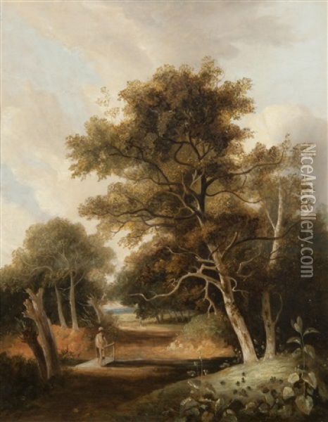 Marlingford Grove Oil Painting - John Berney Crome