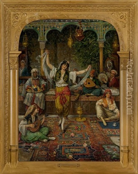 Danse Arabe Oil Painting - Eugene Siberdt
