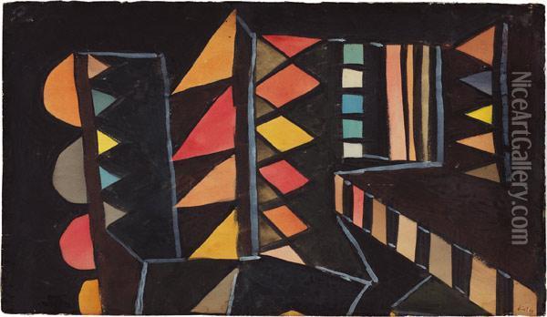 Kunstlichergarten Oil Painting - Paul Klee