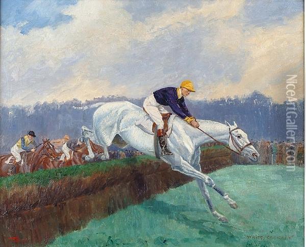 White Cockade Oil Painting - Frank French