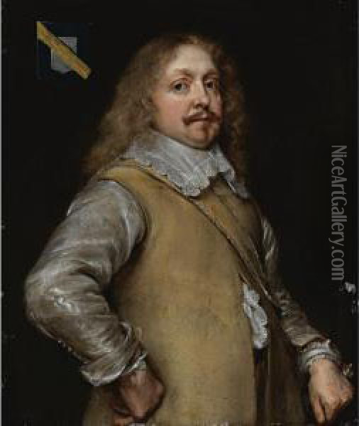 Portrait Of A Gentleman Oil Painting - Gonzales Cocques