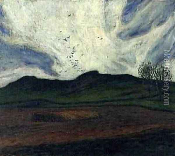 Storm Clouds 1893 Oil Painting - Karl Nordstrom