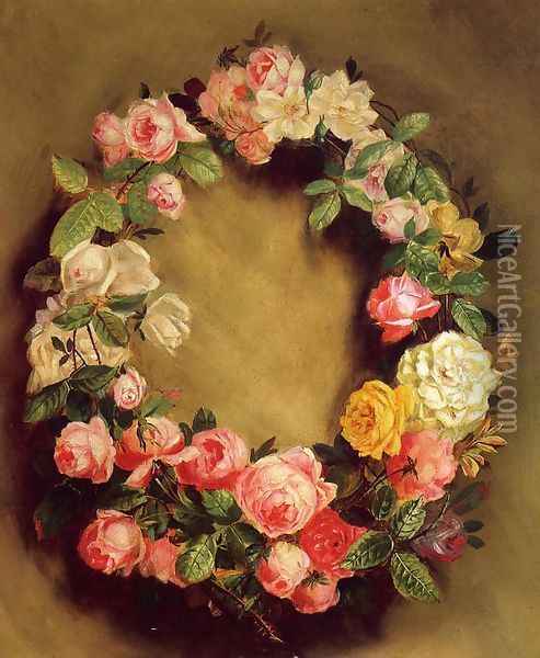 Crown Of Roses Oil Painting - Pierre Auguste Renoir