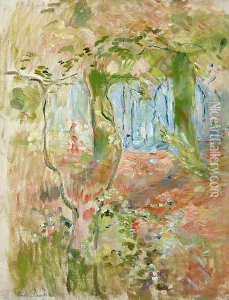 Undergrowth in Autumn 1894 Oil Painting - Berthe Morisot