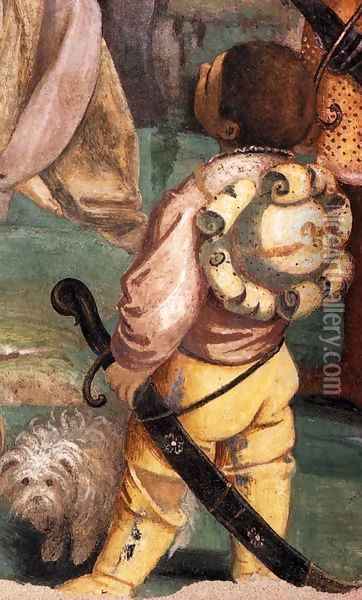 The Adoration of the Magi (detail) Oil Painting - Gaudenzio Ferrari