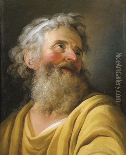 Portrait Of An Actor Oil Painting - Charles-Antoine Coypel
