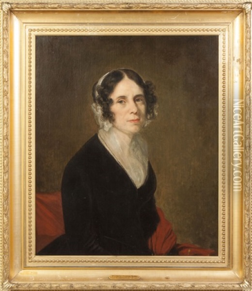Portrait Of Mrs. Daniel Pinckney Parker Oil Painting - George Peter Alexander Healy