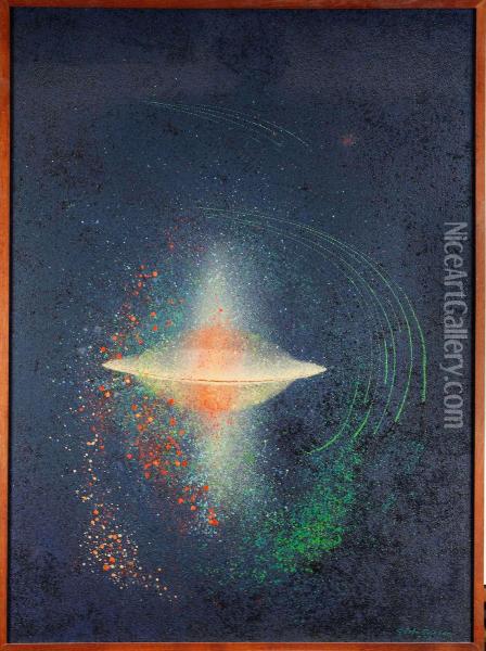 Galax Nebulosa Oil Painting - Gustaf Eriksson