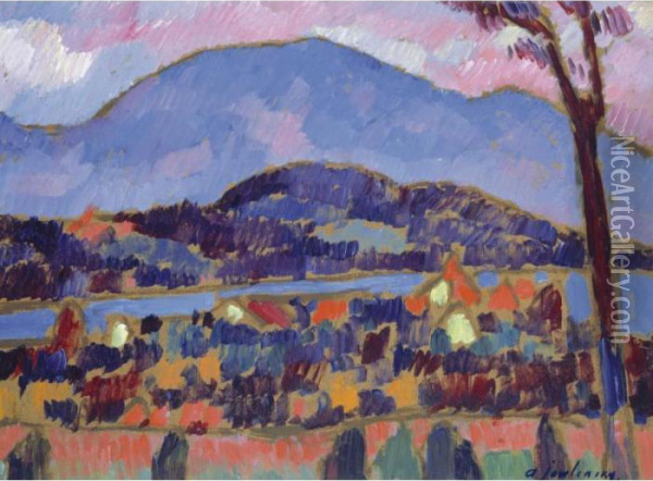 Property From The Former Collection Of Clotilde And Alexander Sacharoff
 

 
 
 

 
 Murnau Oil Painting - Alexei Jawlensky
