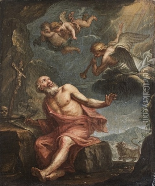 San Girolamo Oil Painting - Caspar de Crayer