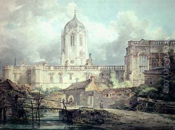 Christ Church, Oxford 2 Oil Painting - Joseph Mallord William Turner
