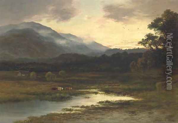 Ben Ann and the Trosachs, Scotland Oil Painting - William Beattie Brown
