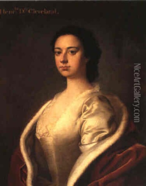 Portrait Of Henrietta, Duchess Of Cleveland Oil Painting - Thomas Hudson