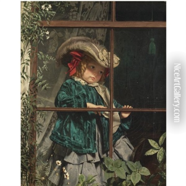 No Walk Today Oil Painting - Sophie Anderson