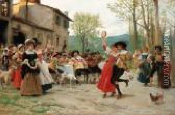 The Wedding Dance Oil Painting - Federico Andreotti