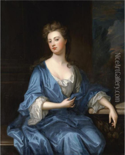Portrait Of Sarah Churchill, Duchess Of Marlborough (1660-1744) Oil Painting - Sir Godfrey Kneller
