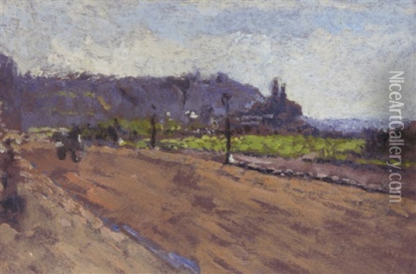 The Road To The Casino, Dieppe Oil Painting - Walter Sickert