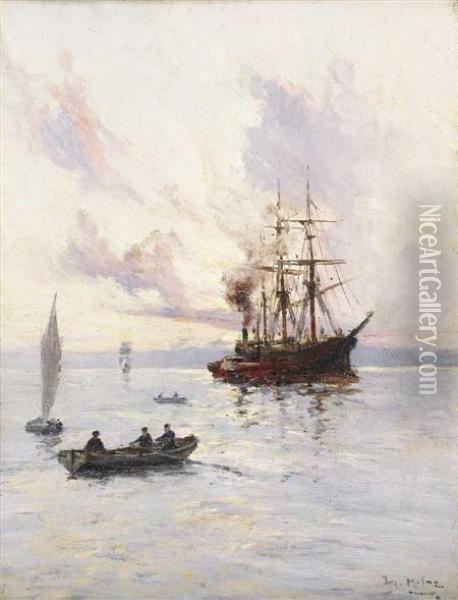 Replenishing The Fleet Oil Painting - Joseph Milner