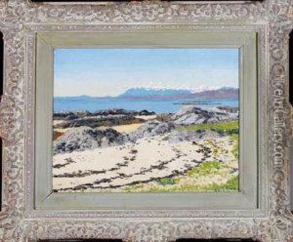 A View On The West Coast Of Scotland Oil Painting - Robert McInnes