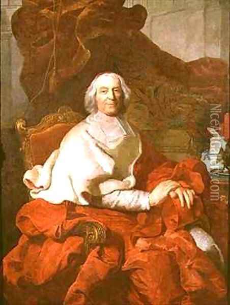 Cardinal Andre Hercule de Fleury Bishop of Fregus and Prime Minister to Louis XV Oil Painting - Joseph Siffrein Duplessis