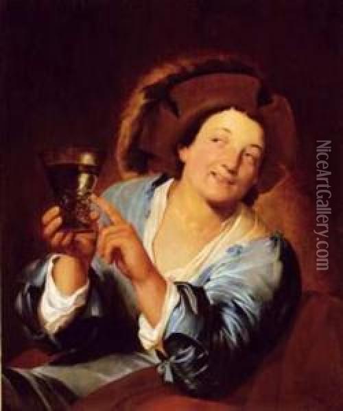 Le Joyeux Buveur Oil Painting - Pieter de Grebber