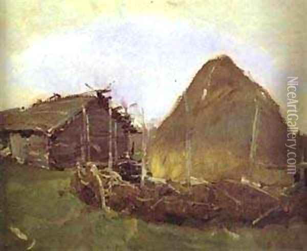 Haystack 1901 Oil Painting - Valentin Aleksandrovich Serov
