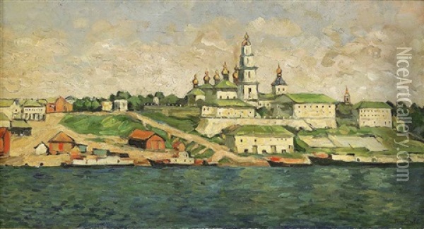 Kostroma Oil Painting - Petr Ivanovich Petrovichev